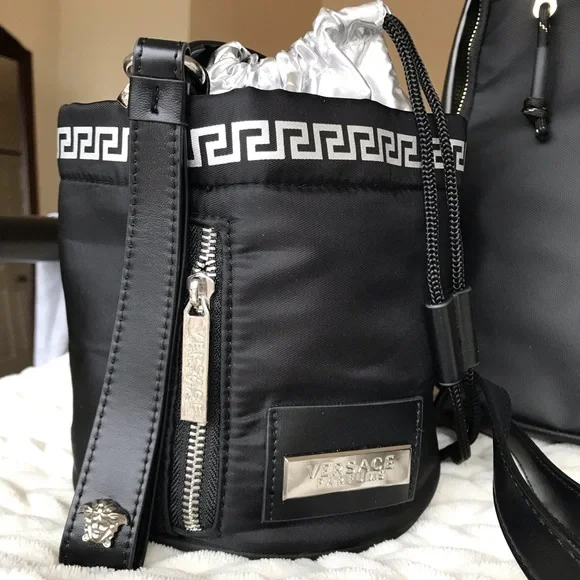 Versace Parfum Backpack And Crossbody Bucket Bag Wristlet, Both NWOT - Picture 4 of 16